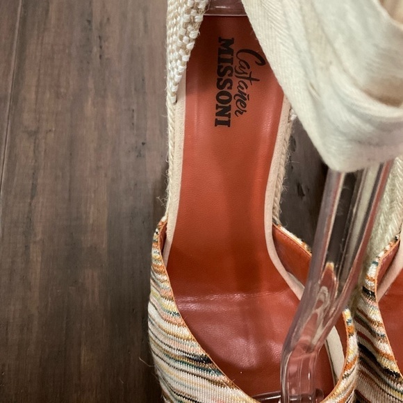 MISSONI x Castañer Carina Wedge Ankle Ribbon Tie Espadrilles Size EU 40/US 10 - Picture 2 of 10